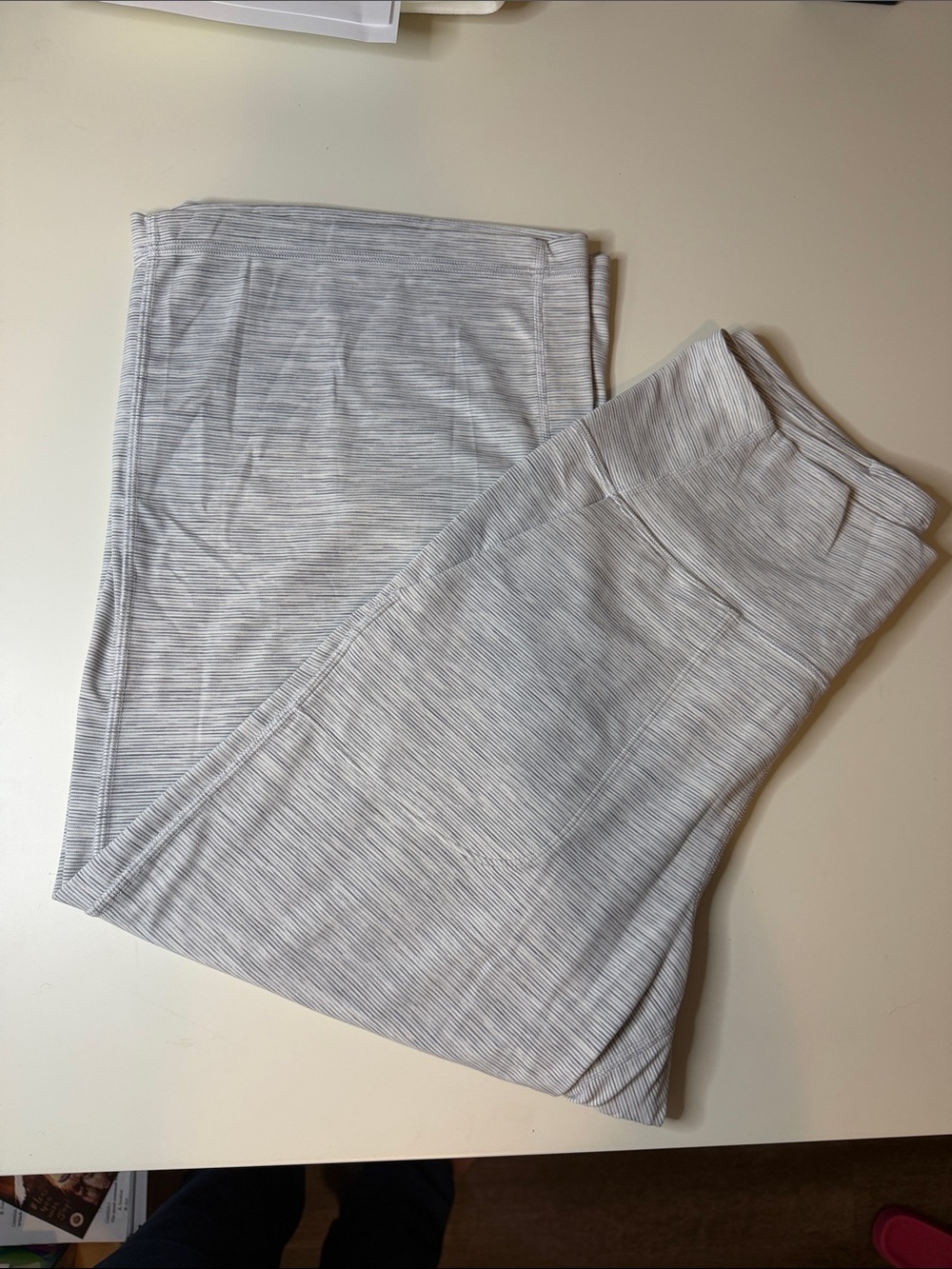 lululemon athletica Light Gray Wide Leg Pants
